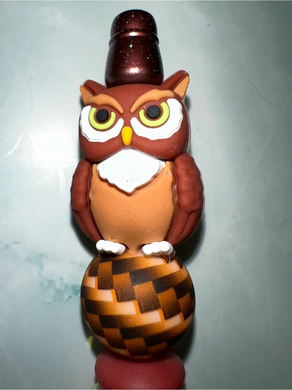 Brown Owl Decorative Ballpoint Pen - Charming Desk Accent